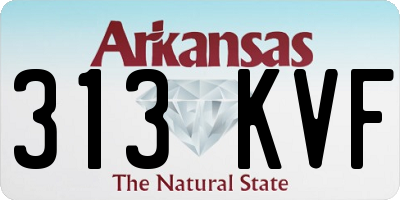 AR license plate 313KVF