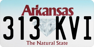 AR license plate 313KVI