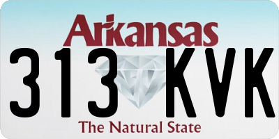 AR license plate 313KVK