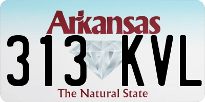 AR license plate 313KVL
