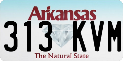 AR license plate 313KVM
