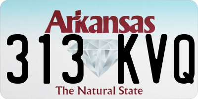 AR license plate 313KVQ