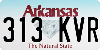 AR license plate 313KVR