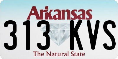 AR license plate 313KVS