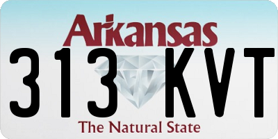 AR license plate 313KVT