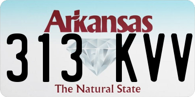 AR license plate 313KVV