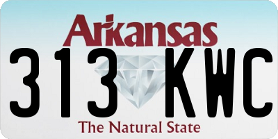 AR license plate 313KWC
