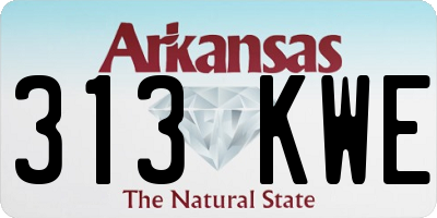 AR license plate 313KWE