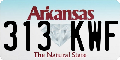 AR license plate 313KWF