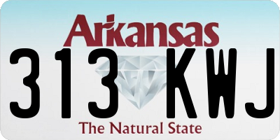 AR license plate 313KWJ