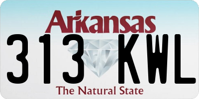 AR license plate 313KWL