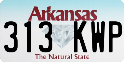 AR license plate 313KWP