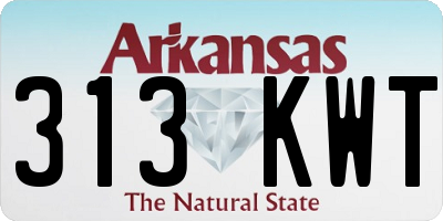 AR license plate 313KWT