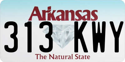 AR license plate 313KWY