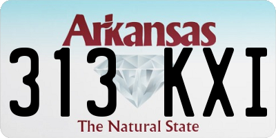 AR license plate 313KXI