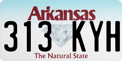 AR license plate 313KYH