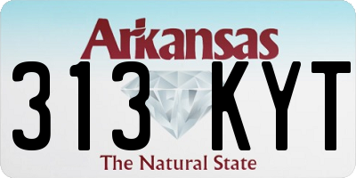 AR license plate 313KYT