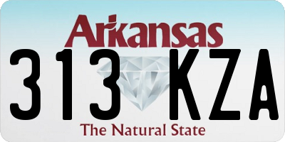 AR license plate 313KZA