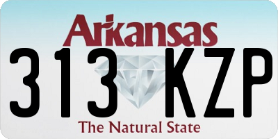 AR license plate 313KZP