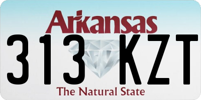AR license plate 313KZT