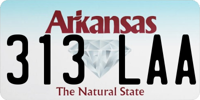 AR license plate 313LAA