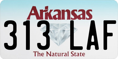 AR license plate 313LAF