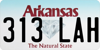 AR license plate 313LAH