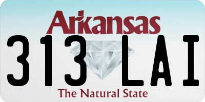 AR license plate 313LAI