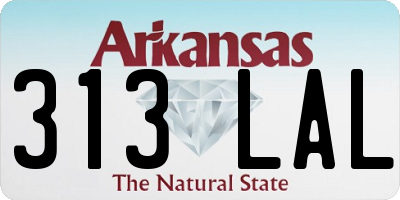 AR license plate 313LAL