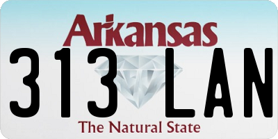 AR license plate 313LAN