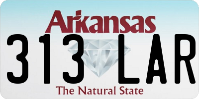 AR license plate 313LAR