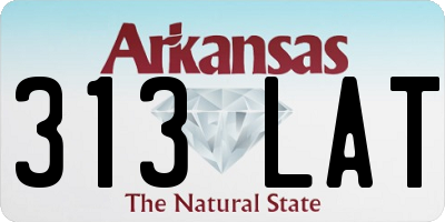 AR license plate 313LAT