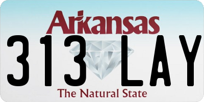 AR license plate 313LAY