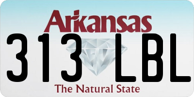 AR license plate 313LBL