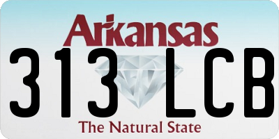 AR license plate 313LCB