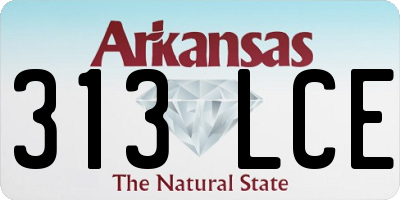 AR license plate 313LCE
