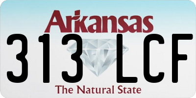 AR license plate 313LCF