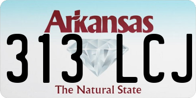 AR license plate 313LCJ