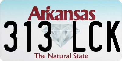 AR license plate 313LCK