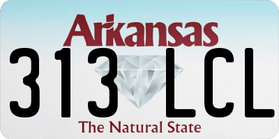 AR license plate 313LCL