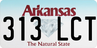 AR license plate 313LCT