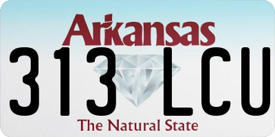 AR license plate 313LCU