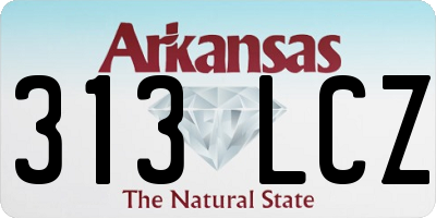 AR license plate 313LCZ