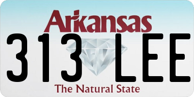 AR license plate 313LEE