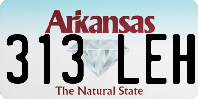 AR license plate 313LEH