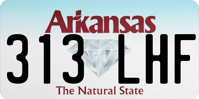 AR license plate 313LHF