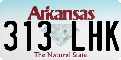 AR license plate 313LHK
