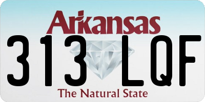 AR license plate 313LQF