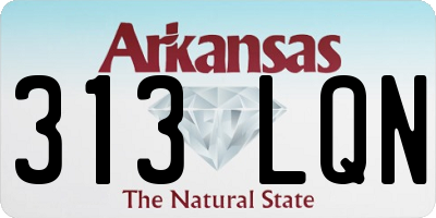 AR license plate 313LQN