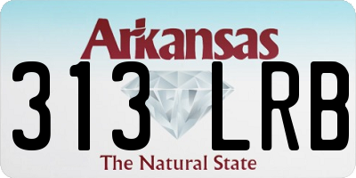 AR license plate 313LRB